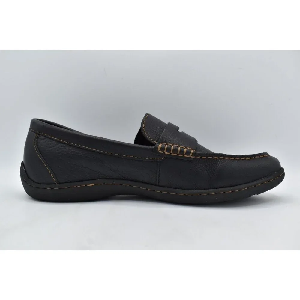Born Mens Size 11 Simon III Black‎ Full Grain Leather Slip On Loafers Shoes